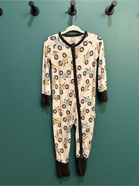 BMX Dirt Bike Blush Lotus Bamboo Zippy Pajamas